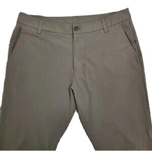 Lululemon Men's Tapered Leg Smooth Cropped Pants Truffle Act Size 36x26.5
